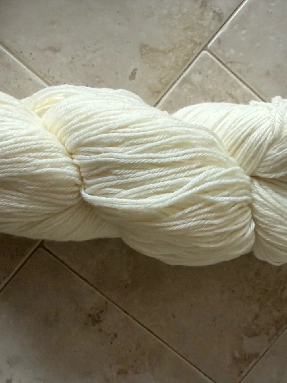 Cloudborn Fibers Merino Superwash Sock Twist Yarn - Ecru